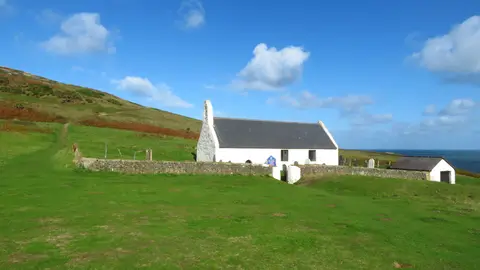 Photo of Church of the Holy Cross, Mwnt, a church in Ceredigion, mid Wales.