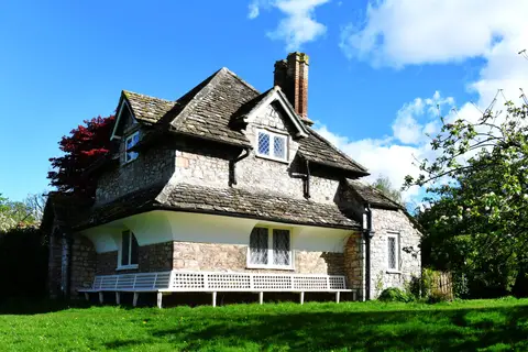Photo of Blaise Hamlet, a village in Bristol, south west England.