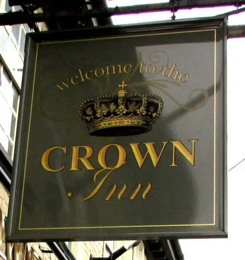 Photo of The Crown, a gastropub near Minchinhampton in the Cotswolds, Gloucestershire, south west England.
