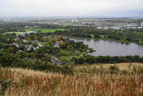 Photo of Duddingston, a village in Edinburgh, central Scotland.