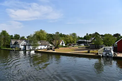 Photo of Horning, a village in the Broads, Norfolk, eastern England.