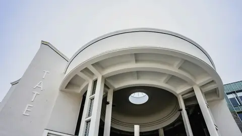Photo of Tate St Ives, a visitor attraction in Cornwall, south west England.