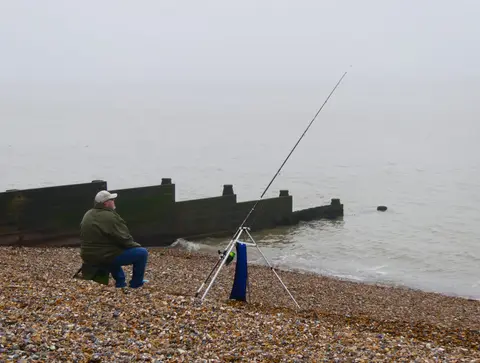 Photo of Herne Bay, a swimming spot near Whitstable, Kent, south east England.