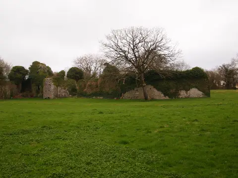 Photo of Penmark Castle, a ruined castle near Llancarfan, the Vale of Glamorgan, south east Wales.