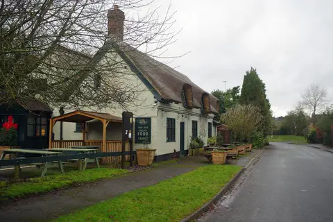 Photo of The Holly Bush Inn, a pub near Salt, Staffordshire, central England.