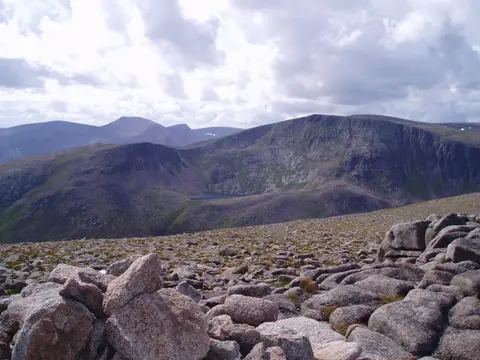 Photo: Derry Cairngorm, a 1,156m Munro in the Cairngorms, Aberdeenshire, north east Scotland.
