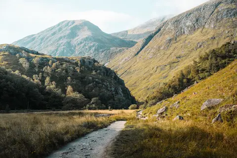 Photo along the West Highland Way, a long-distance trail running from Milngavie to Fort William, Scotland.