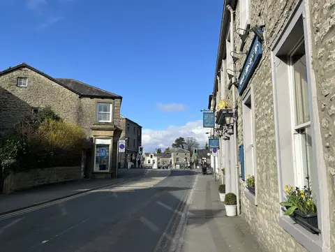Photo of Settle, a village in North Yorkshire, northern England.