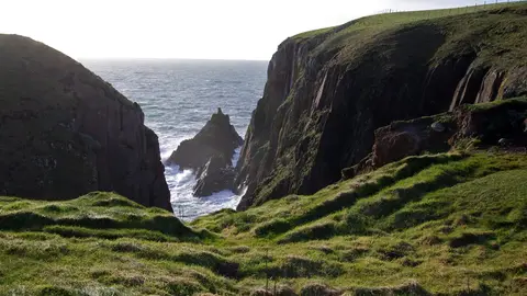 Photo of Mull of Galloway, a landmark near Port Logan, Dumfries and Galloway, southern Scotland.