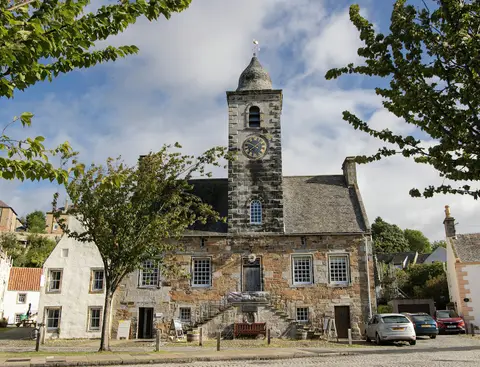 Photo of Culross, a village in Fife, central Scotland.