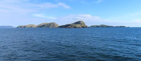 Photo of the Shiant Isles, an island in Na h-Eileanan Siar, the Scottish Highlands and Islands.