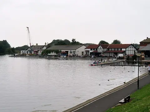Photo of Fairhaven Lake, a landmark near Lytham, Lancashire, north west England.
