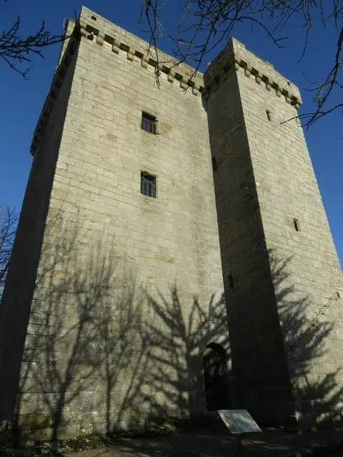Photo of Scotstarvit Tower, a ruined tower house near Ceres, Fife, central Scotland.