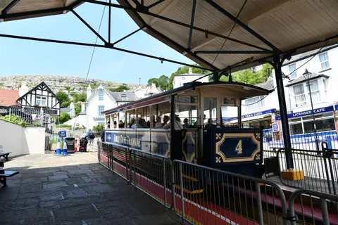 Photo of Great Orme Tramway, a visitor attraction near Llandudno, Conwy, north Wales.