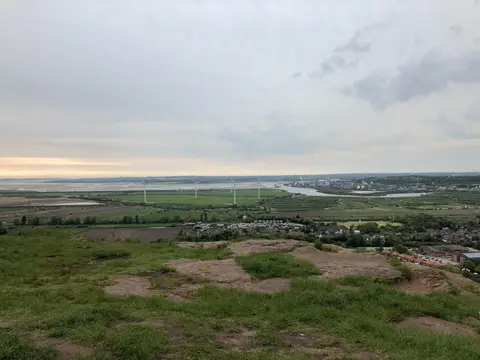 Photo: Mersey View, Frodsham Hill, a viewpoint in Cheshire, north west England.