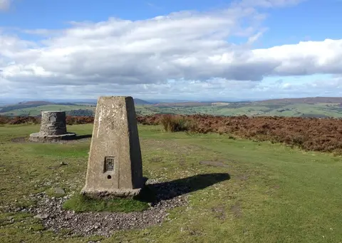 Photo: Pole Bank, the Long Mynd, a viewpoint near Church Stretton, Shropshire, central England.