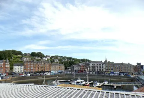 Photo of the Isle of Bute, an island in Argyll and Bute, the Scottish Highlands and Islands.