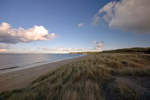 Photo of Traigh Mhor, Tolsta, a beach near North Tolsta, Na h-Eileanan Siar, the Scottish Highlands and Islands.