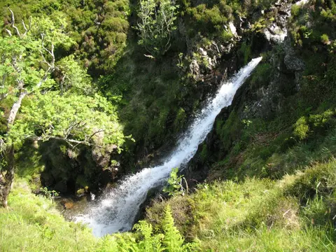 Photo of Whitewater Dash (Dash Falls), a waterfall near Uldale in the Lake District, Cumbria, north west England.