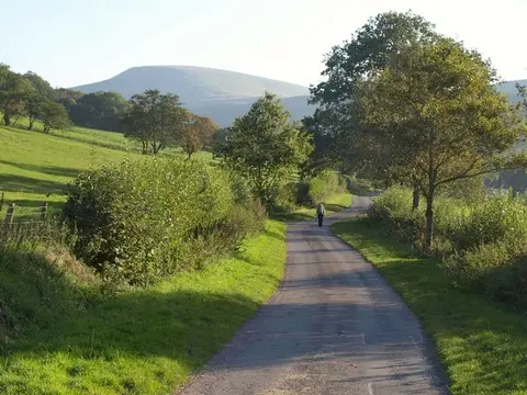 Photo along the Taff Trail, a 55-mile long-distance path running from Cardiff Bay to Brecon, Wales.