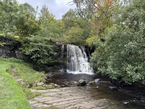 Photo of East Gill Force, a waterfall near Keld in the Yorkshire Dales, North Yorkshire, northern England.