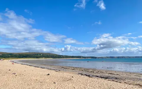 Photo of Oxwich, a village in Gower, Swansea, south west Wales.