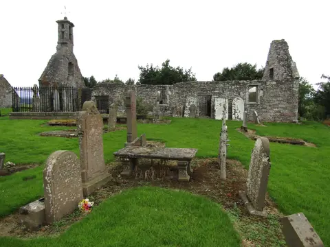 Photo of Eassie Old Church, a church in the Angus, north east Scotland.