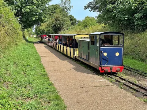 Photo of Wells & Walsingham Light Railway, a visitor attraction near Wells-next-the-Sea, Norfolk, eastern England.