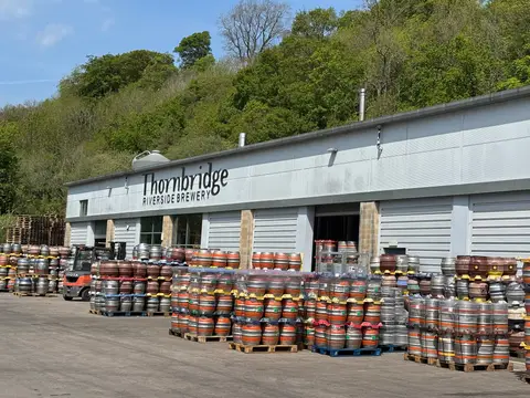 Photo of Thornbridge Brewery, a brewery near Bakewell in the Peak District, Derbyshire, central England.