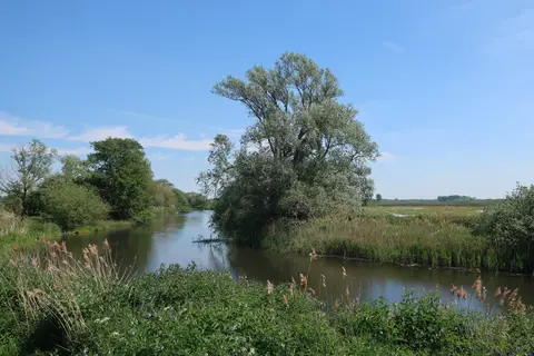 Photo of the River Wissey, a river navigation running from Great Ouse junction to Whittington, eastern England.
