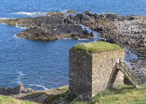 Photo of Wine Tower, a ruined tower house near Fraserburgh, Aberdeenshire, north east Scotland.