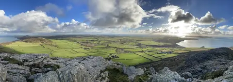 Photo: Carn Llidi, a viewpoint near St Davids, Pembrokeshire, south west Wales.