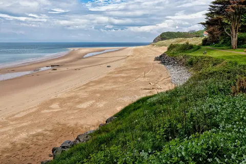 Photo of Caldey Island, an island in Pembrokeshire, south west Wales.