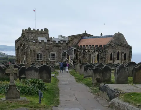 Photo of St Mary's Church, Whitby, a church in North Yorkshire, northern England.
