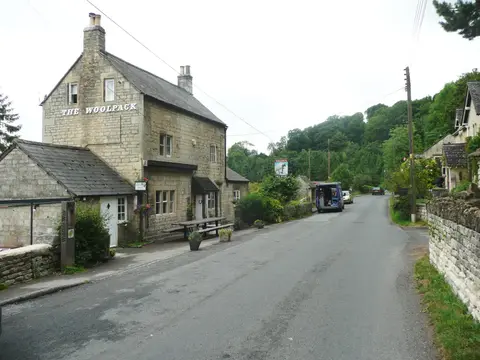 Photo of The Woolpack Inn (Slad), a gastropub in the Cotswolds, Gloucestershire, south west England.