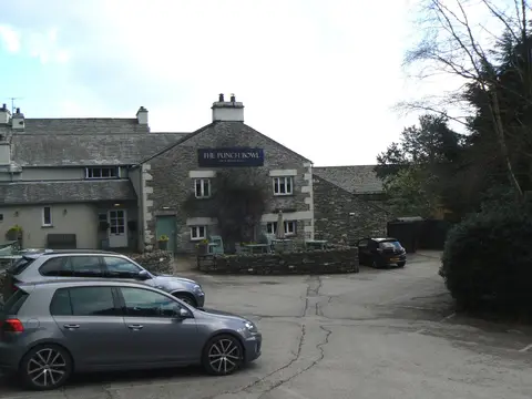 Photo of The Punch Bowl Inn, a pub near Crosthwaite in the Lake District, Cumbria, north west England.
