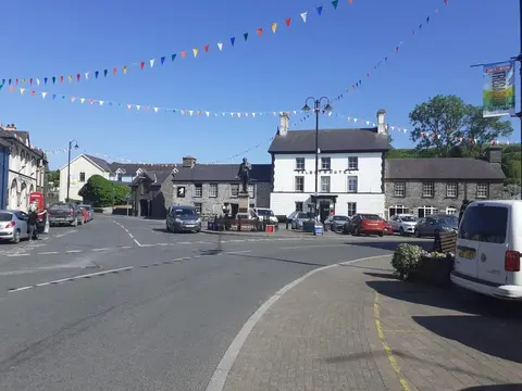 Photo of Y Talbot, a pub near Tregaron, Ceredigion, mid Wales.