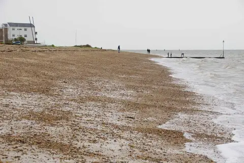 Photo of West Mersea, a village in Essex, eastern England.