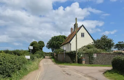 Photo of Covehithe, a village in Suffolk, eastern England.