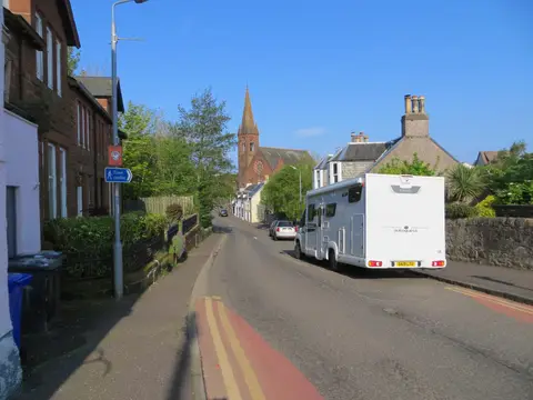 Photo of West Kilbride, a village in North Ayrshire, southern Scotland.