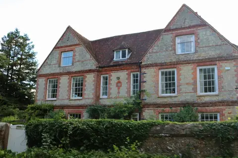 Photo of Oakhurst Cottage and Hambledon, a house & garden near Chiddingfold, Surrey, south east England.