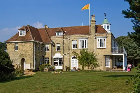 Photo of Cadland House, a Grade II* registered house & garden near Cowes in the New Forest, Hampshire, south east England.