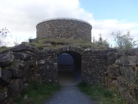 Photo of Kielder Skyspace, a landmark in Northumberland, north east England.