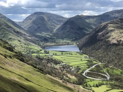 Photo of Brothers Water, a Lake near Patterdale in the Lake District, Cumbria, north west England.