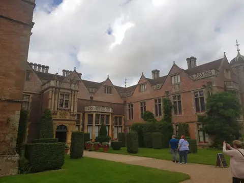 Photo of Charlecote, a village in Warwickshire, central England.