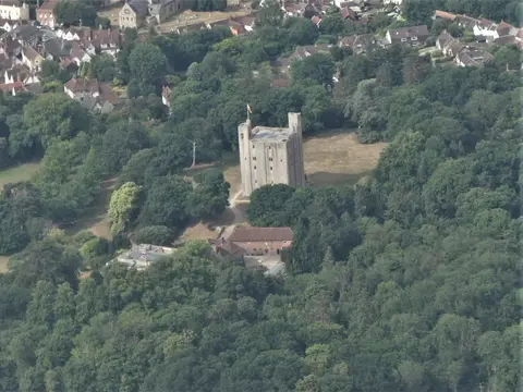 Photo of Castle Hedingham, a village in Essex, eastern England.