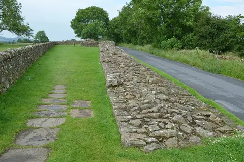 Photo of Banks East Turret, Hadrian's Wall, a frontier wall near Brampton (Cumbria), Cumbria, north west England.