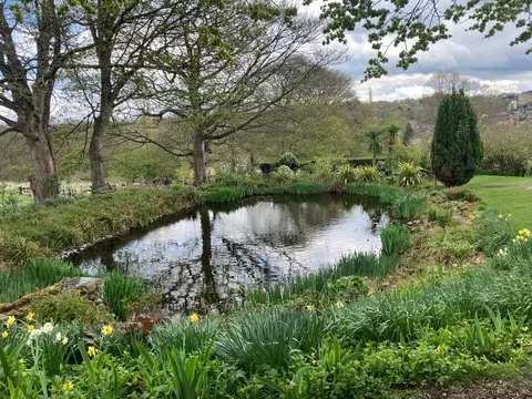 Photo of Crook Hall Gardens, a garden in County Durham, north east England.