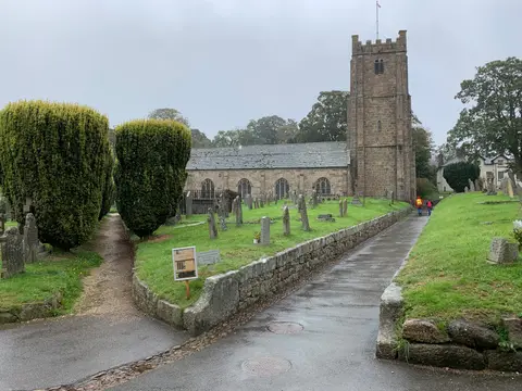 Photo of St Michael the Archangel, Chagford, a church in Dartmoor, Devon, south west England.