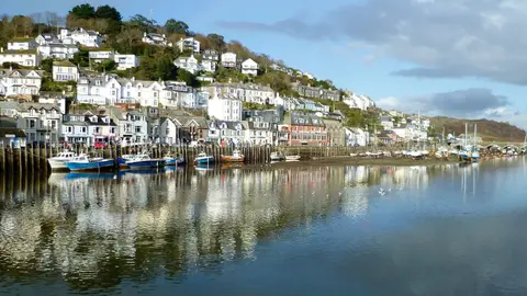 Photo of Looe, a village in Cornwall, south west England.